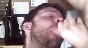 Big-Cock Blowjob and Cum Load with Amateur Buddies