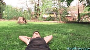 Skinny cute 21yo str8 deepthroating
