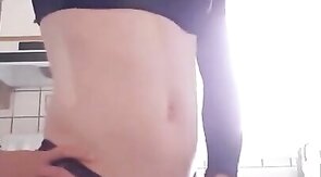 Cute Crossdresser Jennifer Jerks Off Her Big Cock