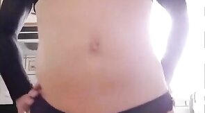 Cute Crossdresser Jennifer Jerks Off Her Big Cock