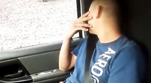 Outdoor Amateur Blowjob & Handjob Cumshots
