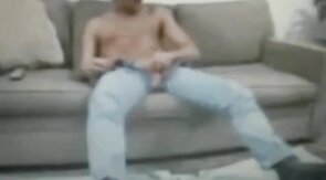 Big-Cock Dad Shows Off His Huge Flaccid Package