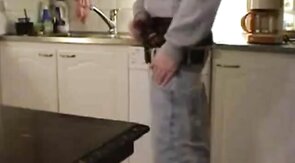 Twink Sagger Shoots a Load on the Table