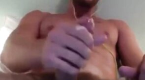 Big Cock Man Cums on Webcam