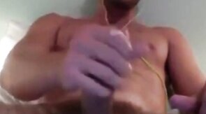 Big Cock Man Cums on Webcam