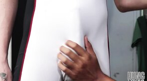 Hairy hunk cockriding his BF huge cock