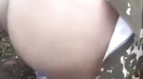 Bareback Interracial Outdoor Fuck with African Tops and White Bottom