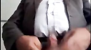 Fat Arab Bear Daddy Stroking on Cam