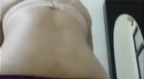 Asian Crossdresser's Solo Toy Play