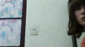 Asian Crossdresser's Solo Toy Play