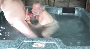 Daddy's Jacuzzi Adventure with a Handsome Stranger