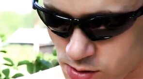 Big-Cock Dad Bangs Younger Dude Outdoors