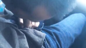 Twink Sucks Big Cock in a Car