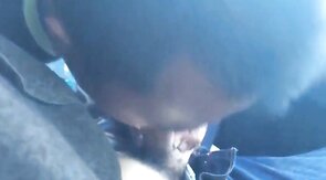 Twink Sucks Big Cock in a Car