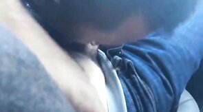 Twink Sucks Big Cock in a Car