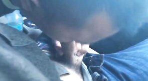 Twink Sucks Big Cock in a Car