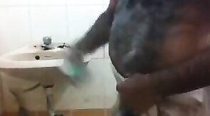 Big-Cock Indian Daddy Showers His Huge Man Meat