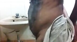 Big-Cock Indian Daddy Showers His Huge Man Meat