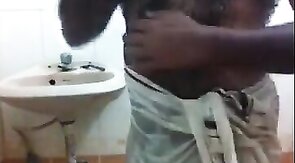 Big-Cock Indian Daddy Showers His Huge Man Meat