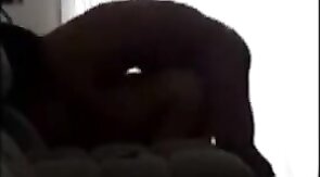 Black Bareback Amateur Fucks White Ass On Webcam