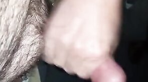 Mutual Jerk Off in a Sex Shop Video Booth: Big Cum Shot