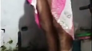 Indian Crossdresser Strips and Shows Small Cock