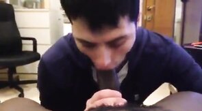 Black Amateur Blowjob: Suck n' Swallow
