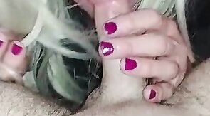Crossdresser Gives a Blowjob