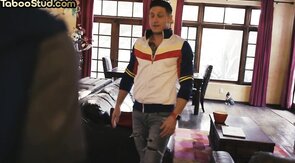 Muscled jock asspounded by his lover