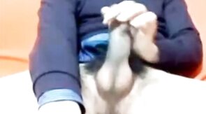Big Cock Italian Guy Strokes on Webcam