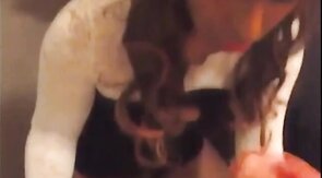 Crossdresser Gets Cummed On After Sucking Cock