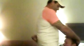 Redneck Breeds His Bitch in a Motel Room - Bareback Amateur Blowjob