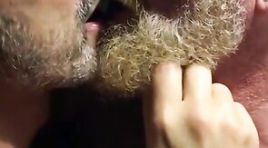 Muscular Daddies Intimately Kissing