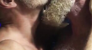 Muscular Daddies Intimately Kissing