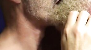 Muscular Daddies Intimately Kissing
