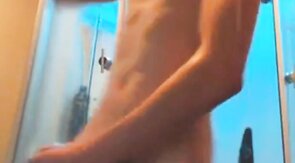 Big-Cock Russian Twink Showers on Webcam