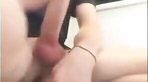 Twink Jerks a Huge Horse Cock