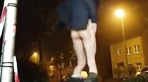 Twink Discreetly Plays With His Ass Outdoors