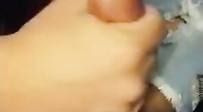 Big Cock Handjob - Buddy's Cum as Lube