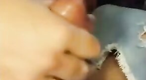 Big Cock Handjob - Buddy's Cum as Lube