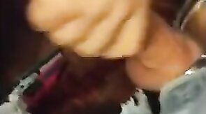 Big Cock Handjob - Buddy's Cum as Lube