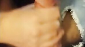 Big Cock Handjob - Buddy's Cum as Lube