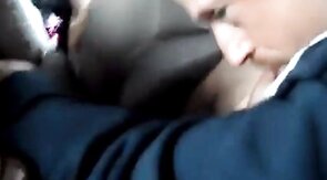 Old-Young Blowjob in a Taxi