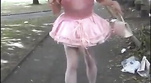 Sissy Crossdresser's Public Walk of Shame