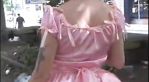 Sissy Crossdresser's Public Walk of Shame