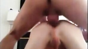Twink Gets Bareback Creampie by Older Man