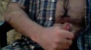 Bear Daddy Jerks Off, Shoots a Big Load