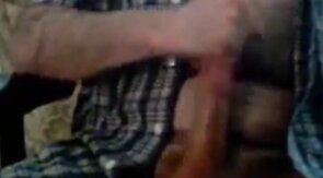 Bear Daddy Jerks Off, Shoots a Big Load