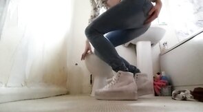 Twink Crossdresser in Tight Jeans