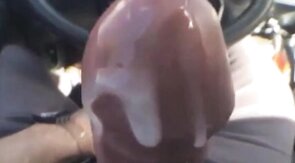 Huge-Dick Stud Masturbates in His Car